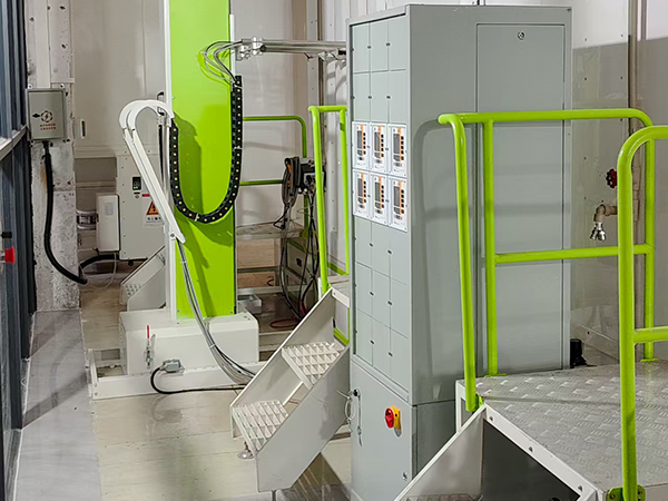 機器人噴粉流水線