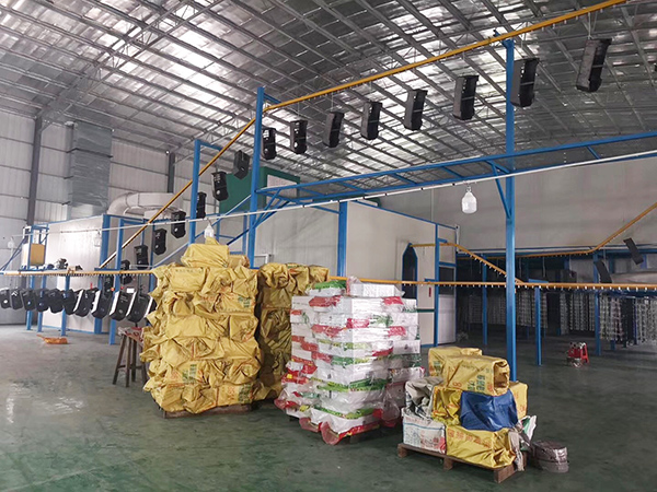 五金工件自動(dòng)噴涂生產(chǎn)線